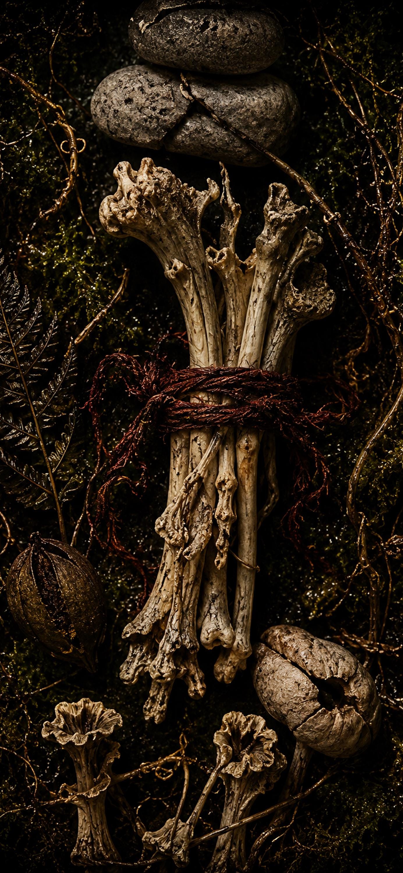 Shrines Made by Nobody Phone Wallpaper Bundle | Dark Goblincore Lock Screen (Digital Download)