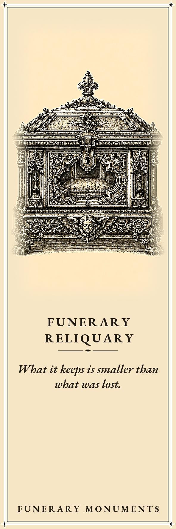 Funerary Monuments Printable Bookmarks | Memento Mori Dark Academia | Occult Reader Gift | Ink Parchment Stationery