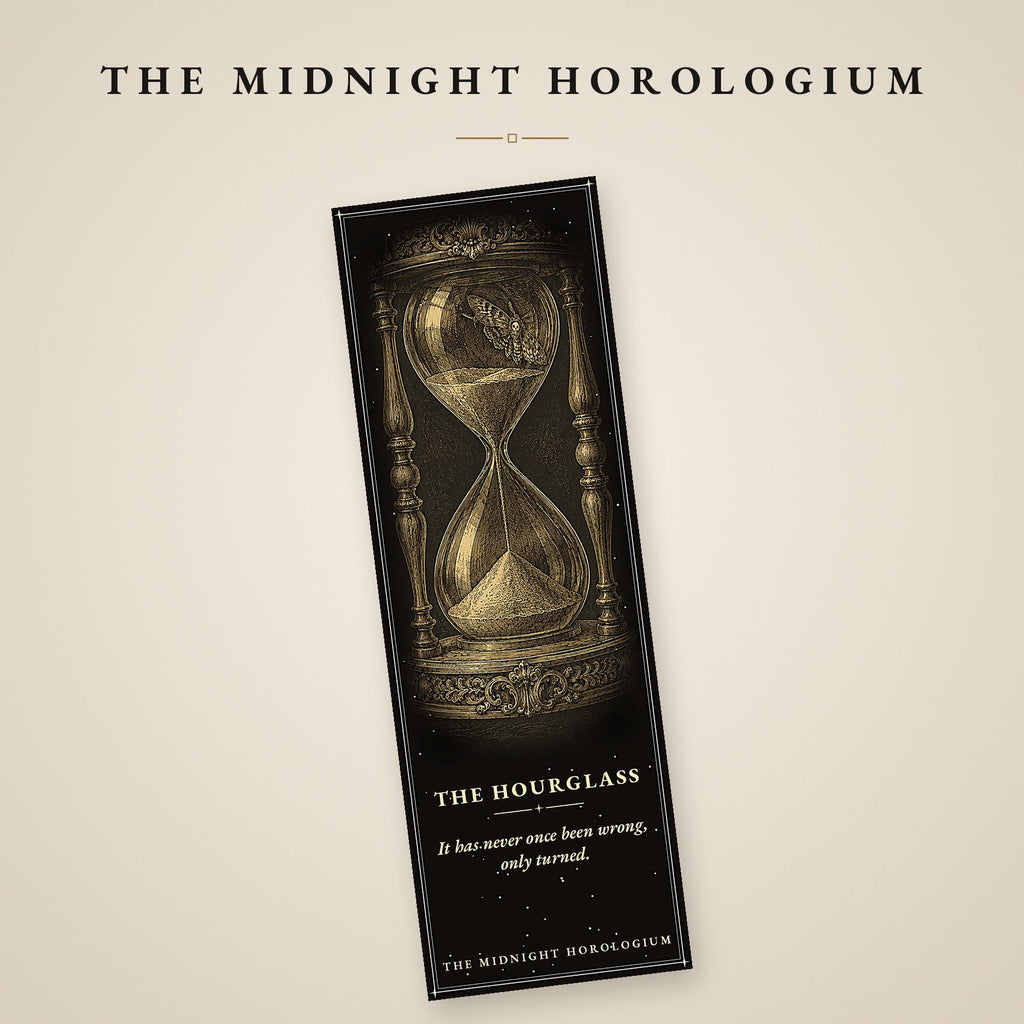 The Midnight Horologium Printable Bookmarks | Dark Academia Gothic Bookmark Set | Memento Mori Digital Download