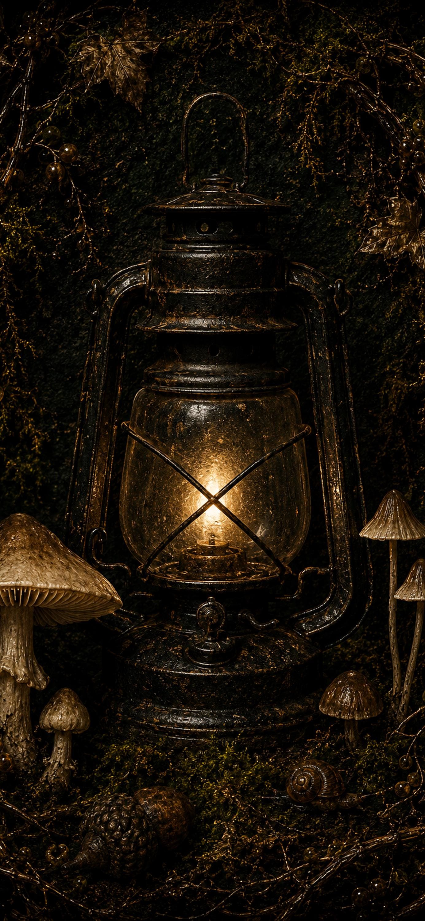 Forest Midnight Phone Wallpaper Bundle | Dark Goblincore Lock Screen (Digital Download)