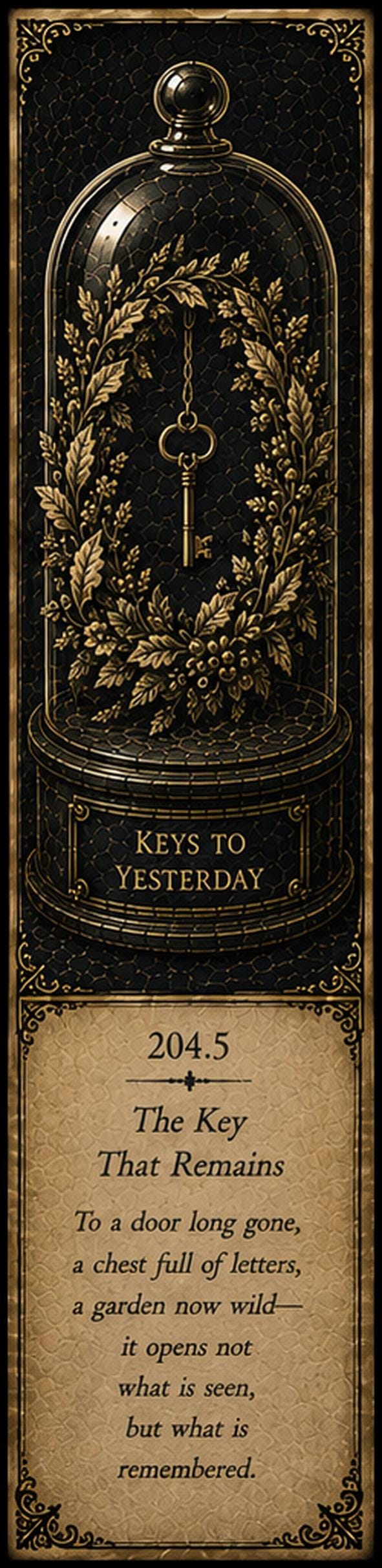 Echoes of Devotion Printable Bookmarks | Dark Academia, Antique Gold Design | Gothic Cabinet of Curiosities, Book Lover Gift