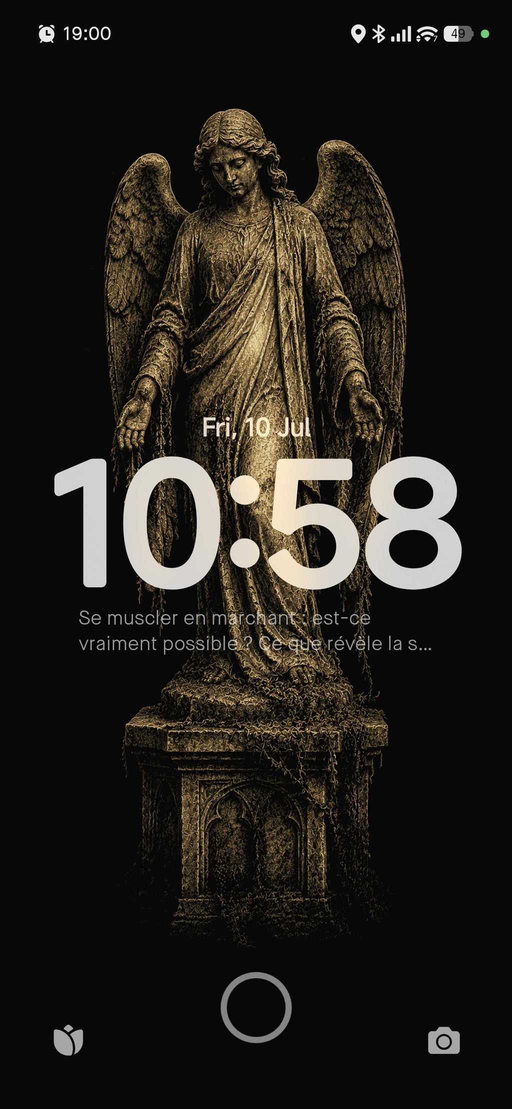 The Submerged Chapel Phone Wallpaper Bundle | Dark Academia Lock Screen, Gothic Religious Imagery, Instant Digital Download