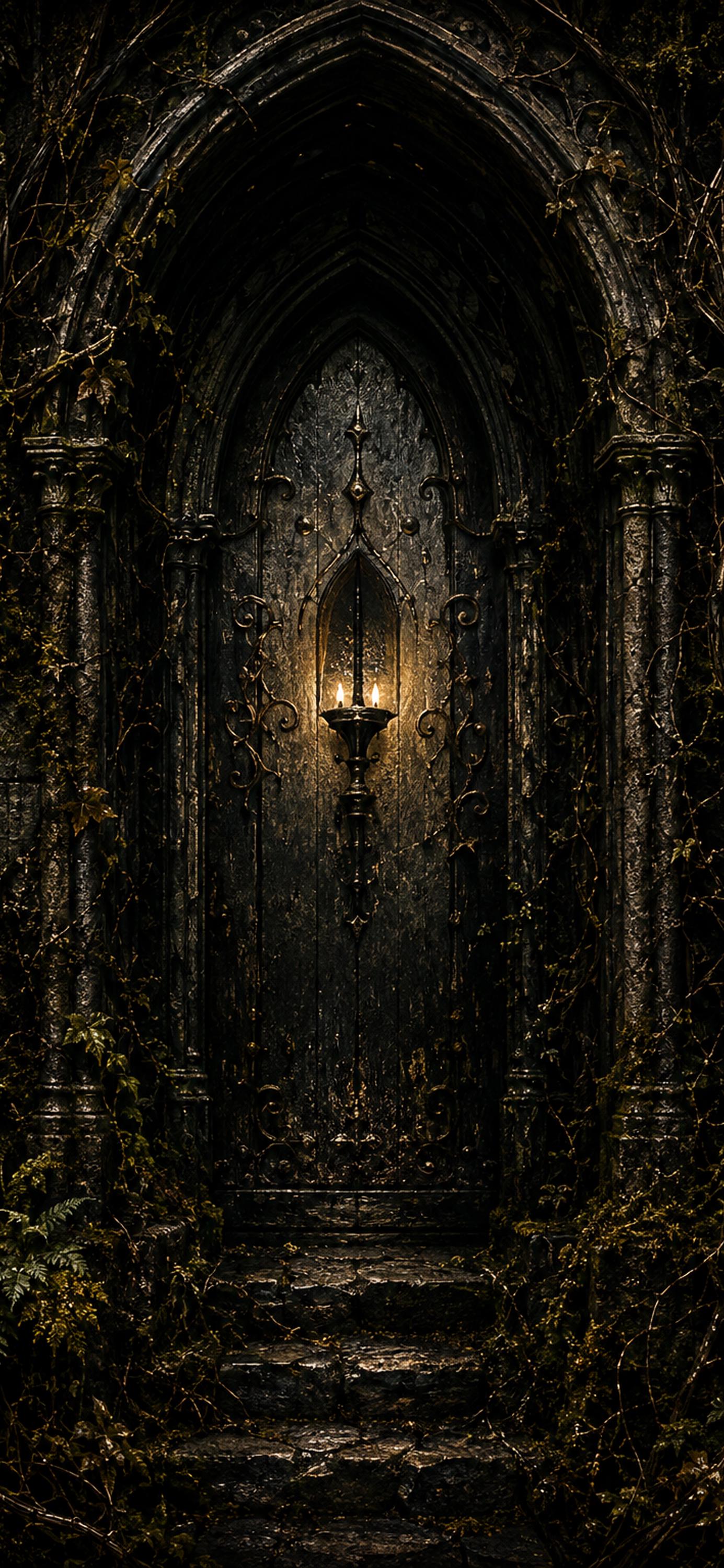 Forest Midnight Phone Wallpaper Bundle | Dark Goblincore Lock Screen (Digital Download)