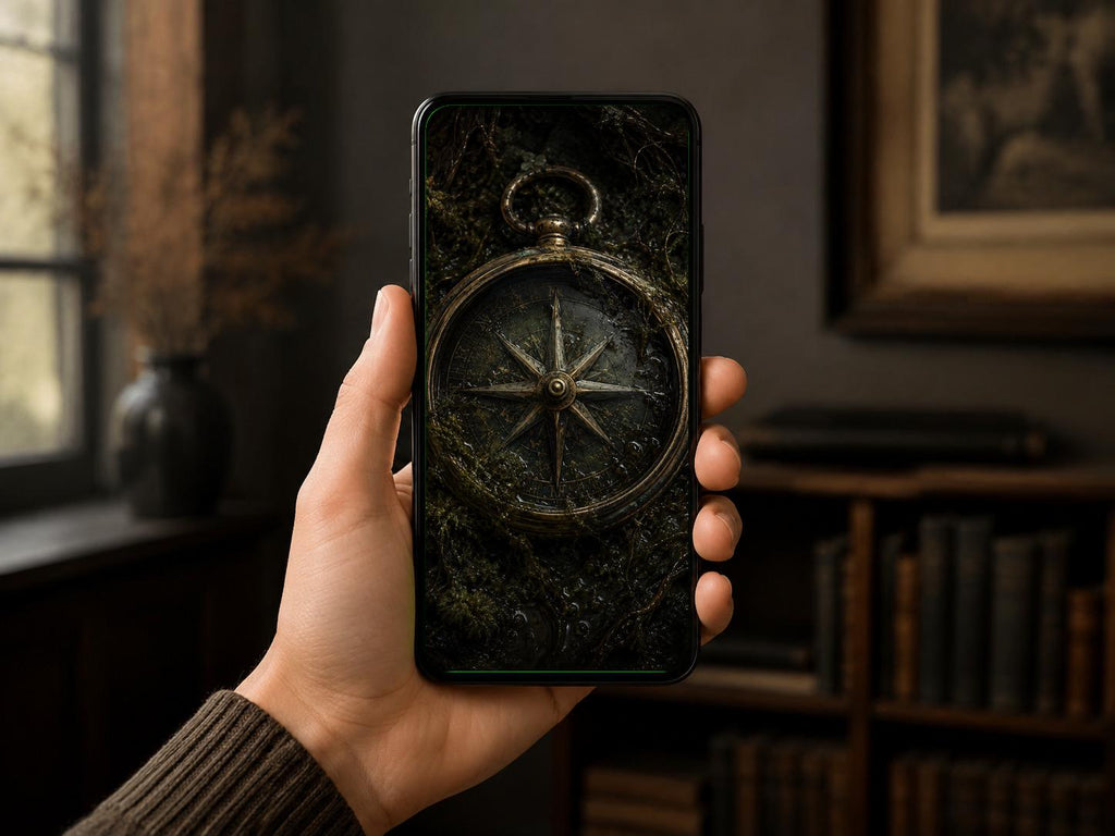 The Rotting Orchard Phone Wallpaper | Dark Goblincore Lock Screen | Decay Aesthetic, Wasps Design | Digital Download Set