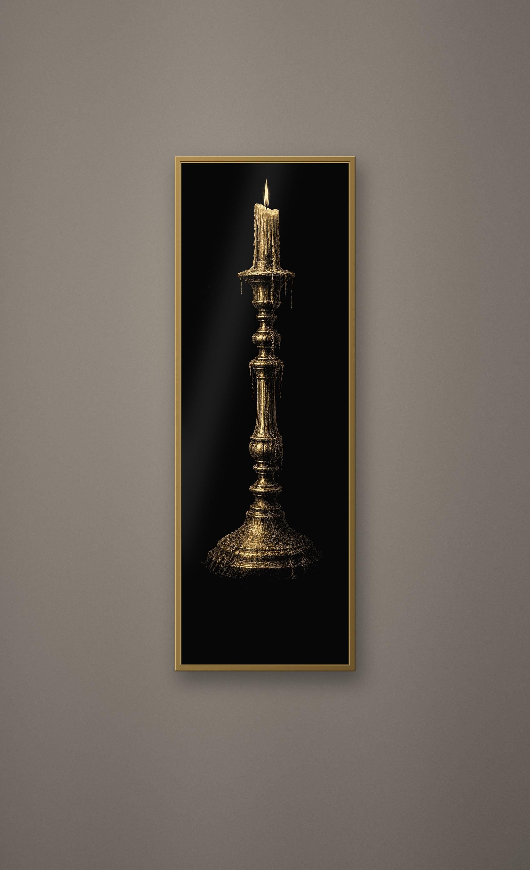 Submerged Chapel, Dark Academia Gothic Angel Prints | Antique Gold Altar Wall Art | Digital Download