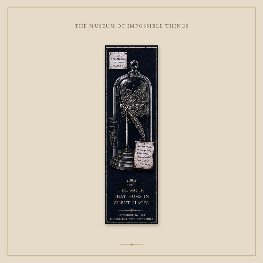 Entomological Curiosities Bookmark | Dark Academia Set of 5 | Standard or Magnetic | Gothic Cabinet of Curiosities