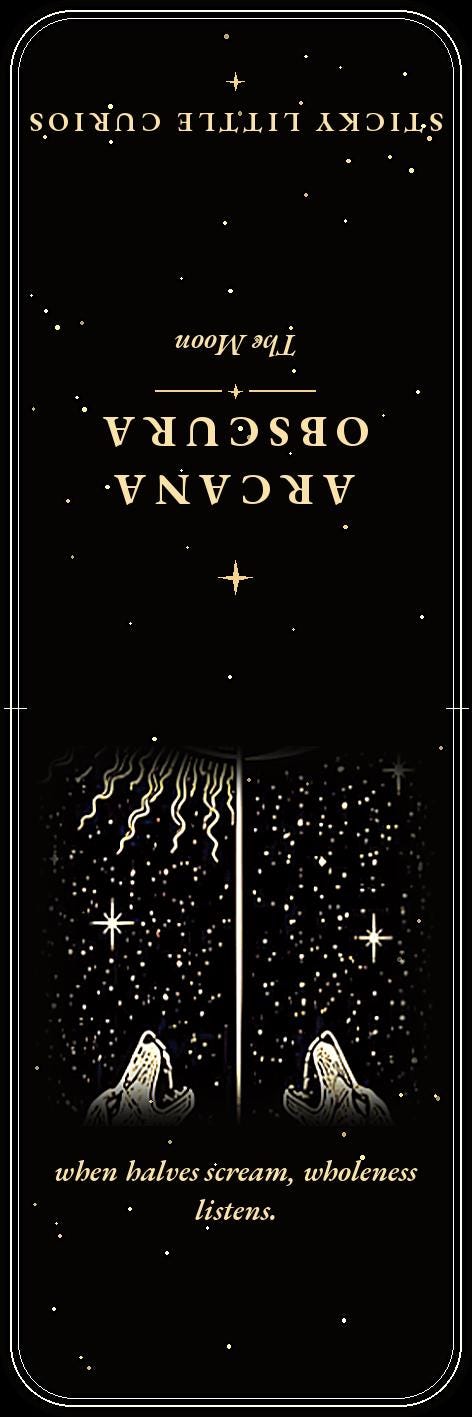 Arcana Obscura Bookmark | Dark Academia Tarot Bookmark | Standard or Magnetic Page Marker