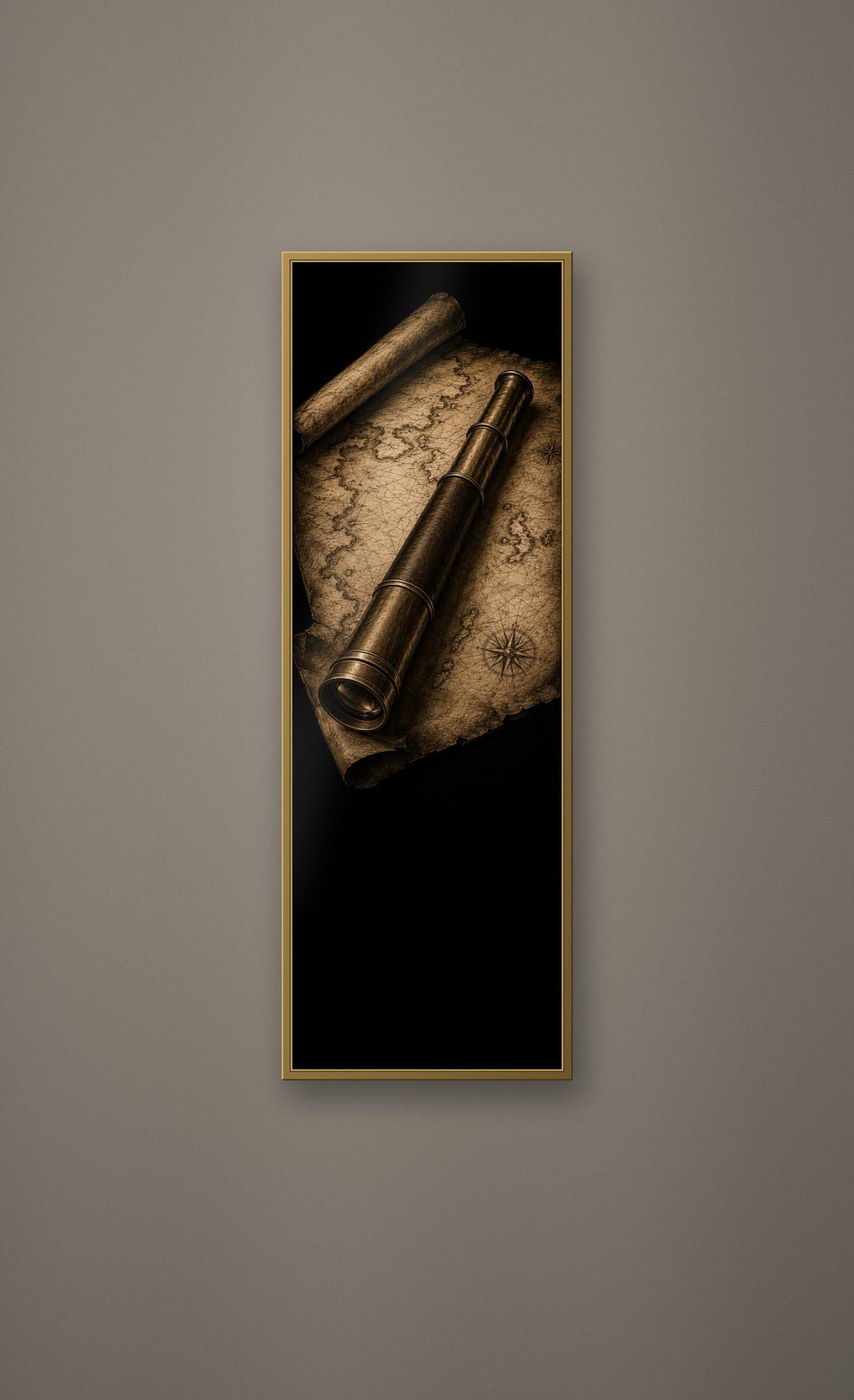 The Cartographers Cabinet: Dark Academia Wall Art | Antique Gold Black Prints | Digital Download Set