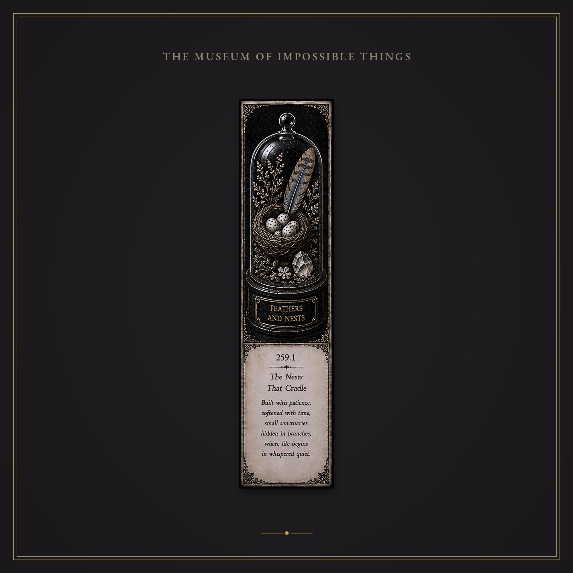 Wonders of the Wild Bookmark | Dark Academia Set of 5 | Standard or Magnetic | Gothic Cabinet of Curiosities