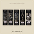 The Forgotten Exhibits Bookmark | Dark Academia Set of 5 | Standard or Magnetic | Gothic Cabinet of Curiosities