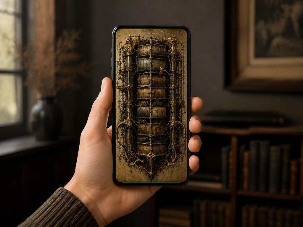 Tower, Biomechanical Lock Screen | Living Anatomy Art | Dark Surreal Wallpaper | Steam Punk Phone Download