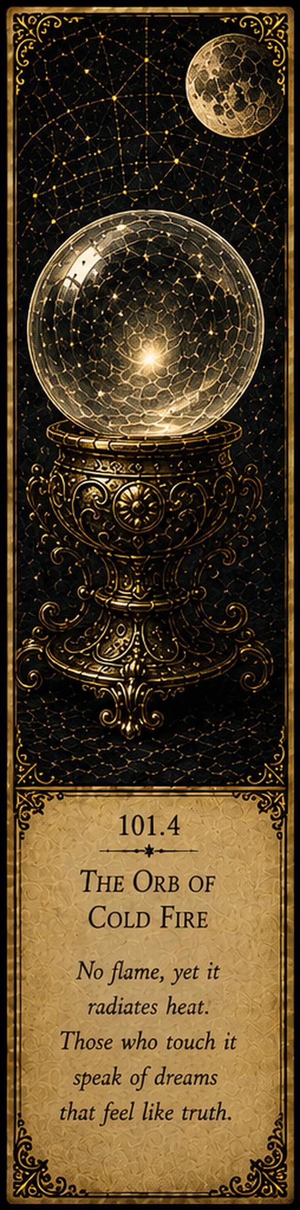 Lights That Refuse to Die, Dark Academia Bookmarks | Gothic Curiosities, Antique Gold | Printable Digital Download