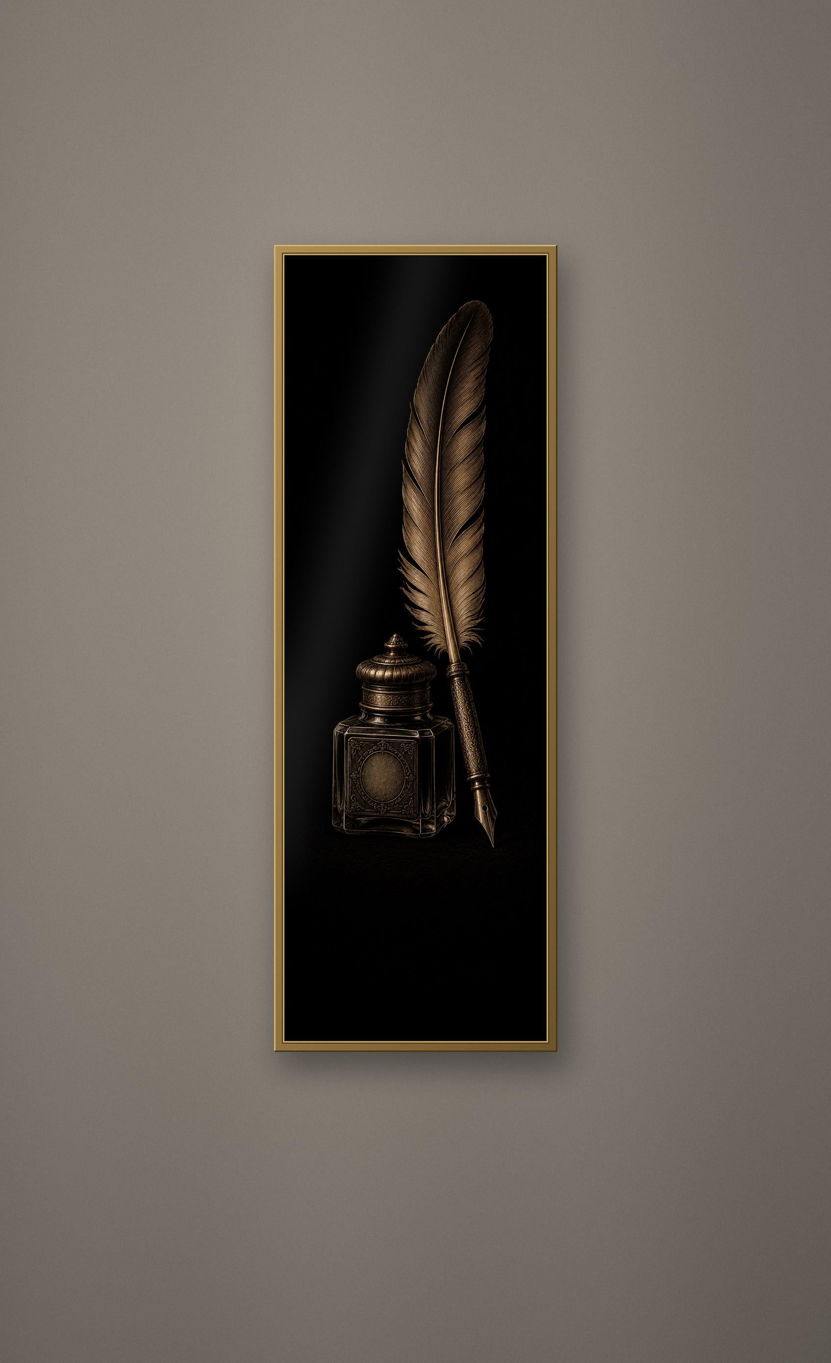 The Cartographers Cabinet: Dark Academia Wall Art | Antique Gold Black Prints | Digital Download Set