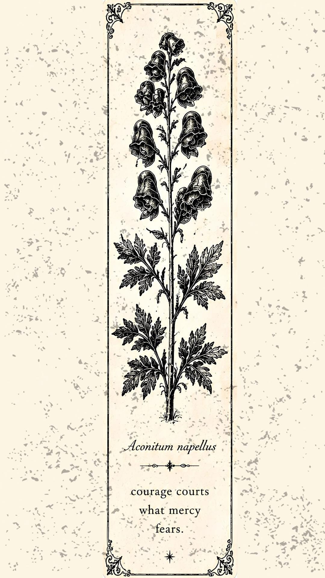 Poison Garden Phone Wallpaper | Toxic Botanical Witchy Aesthetic | Dark Academia Lock Screen | Herbalism Gift Digital Download