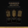 Forbidden Archives Bookmark | Dark Academia Occult Library Bookmark | Standard or Magnetic Page Marker