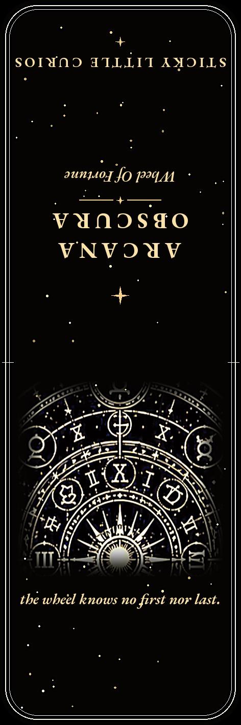 Arcana Obscura Bookmark | Dark Academia Tarot Bookmark | Standard or Magnetic Page Marker