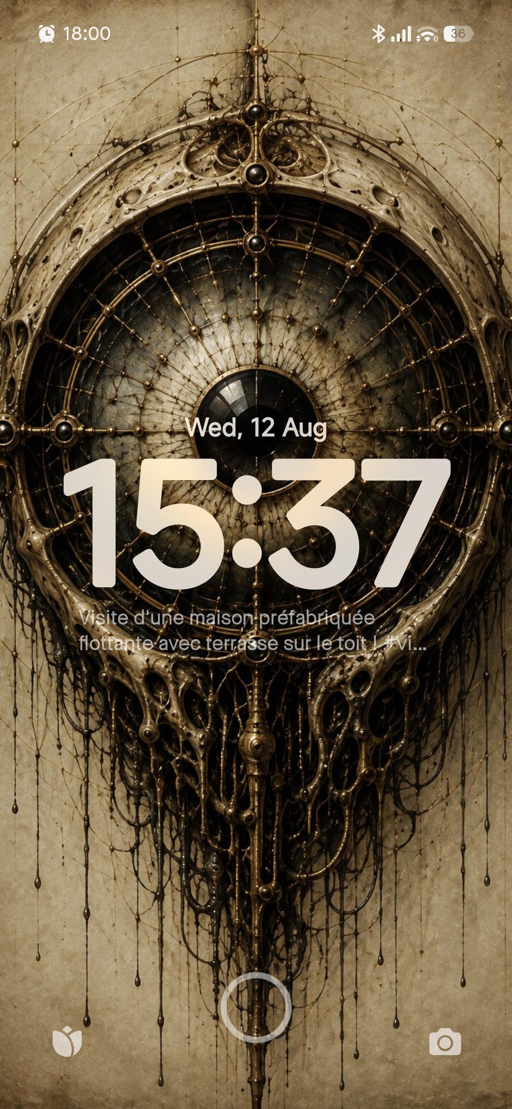 Eyes & Orbs Biomechanical Lock Screen | Dark Academia Wallpaper | Anatomical Study Art | Gothic Sci-Fi Digital Download