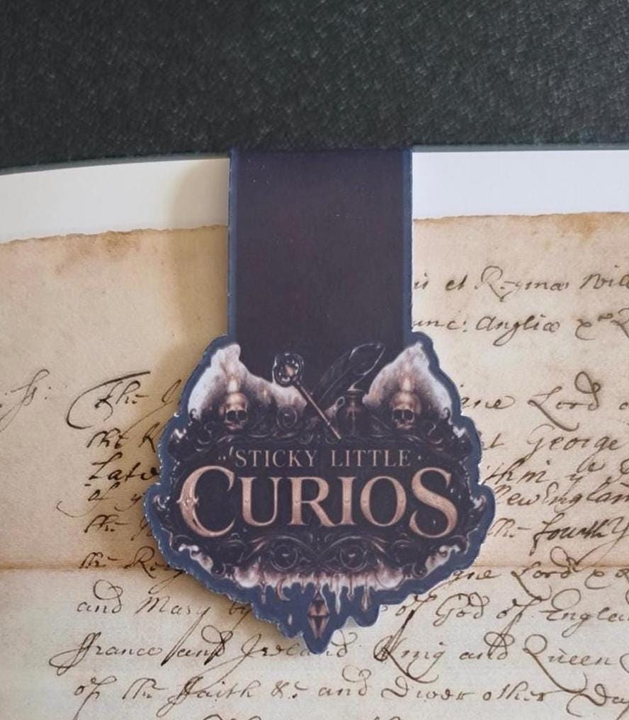 Collected from Shadow & Time - Magnetic Raven Quill Key Bookmark | Gothic Page Marker | Dark Academia Gift