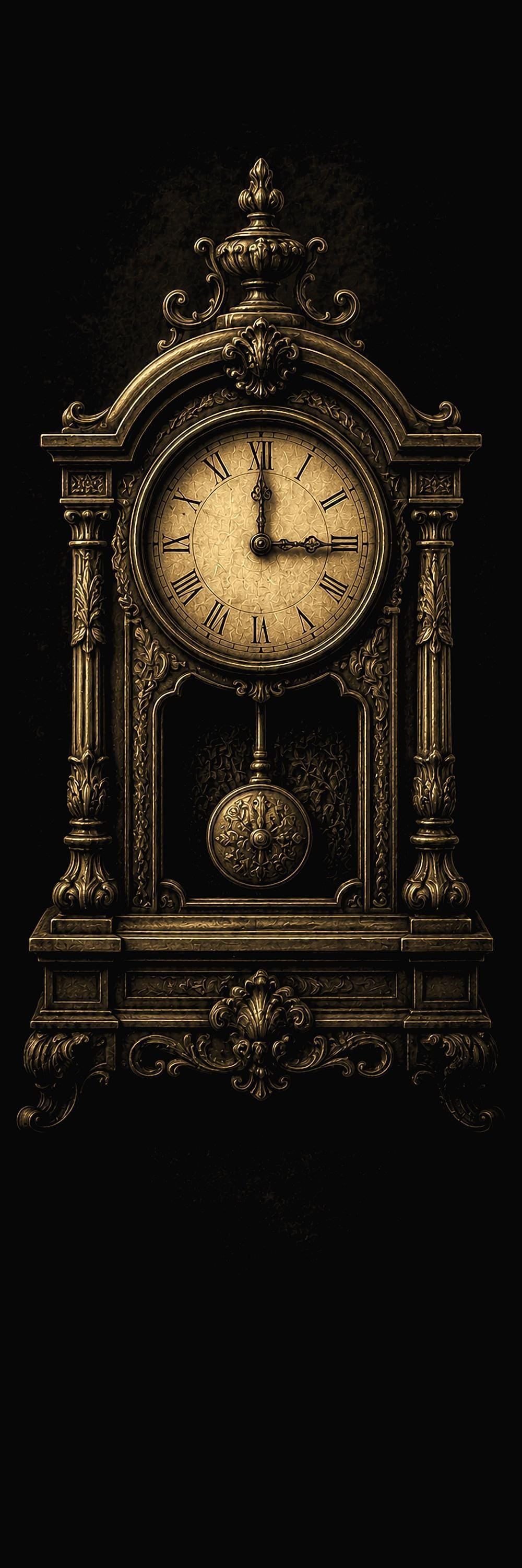 The Dreaming House Prints, Dark Academia Gothic Wall Art | Antique Gold Black Illustration | Digital Download | Moody Home Decor
