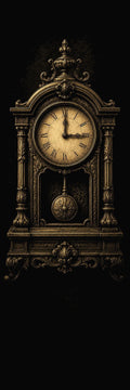 The Dreaming House Prints, Dark Academia Gothic Wall Art | Antique Gold Black Illustration | Digital Download | Moody Home Decor