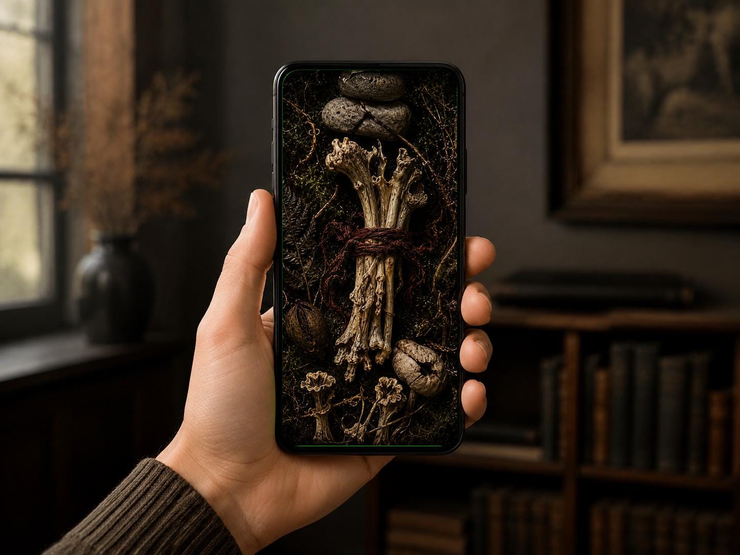 Shrines Made by Nobody Phone Wallpaper Bundle | Dark Goblincore Lock Screen (Digital Download)