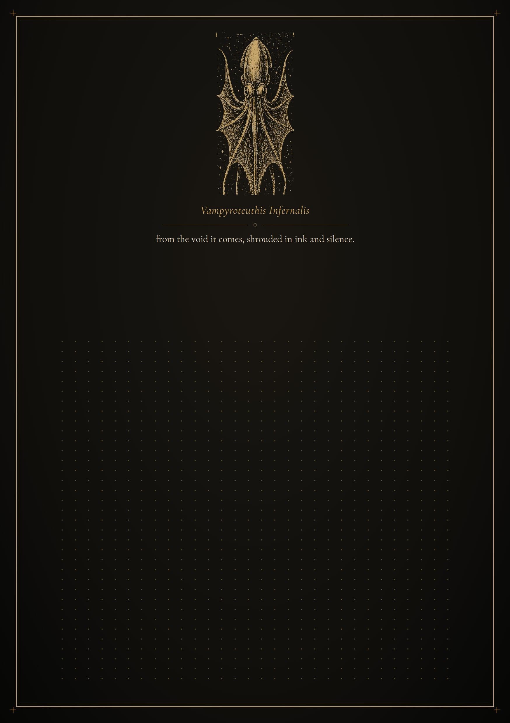 The Abyssal Bestiary Journal Pages | Deep Sea Creature Printable Journal | Dark Academia Gothic Grimoire | Digital Download A4 & Letter