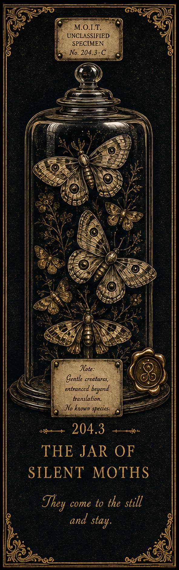 Unclassified Specimens Bookmarks | Dark Academia Printable | Museum Aesthetic | Gothic Book Lover Gift | Collectors Items