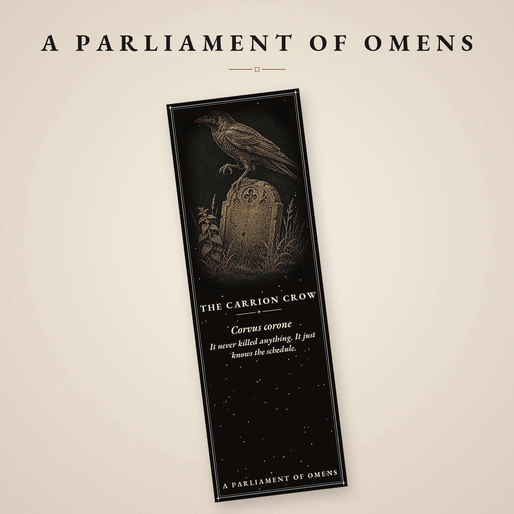Printable Bookmarks | Gothic Raven, Crow, Owl Designs (Digital Download)