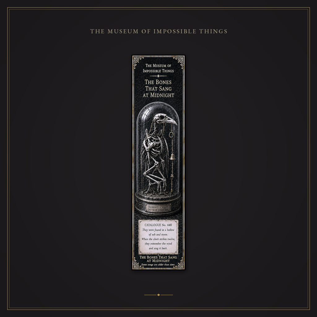 The Bones That Sang at Midnight Bookmark | Dark Academia Set of 5 | Standard or Magnetic | Gothic Cabinet of Curiosities