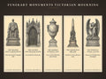 Funerary Monuments Victorian Mourning Bookmark | Dark Academia Cemetery Bookmark | Standard or Magnetic Page Marker
