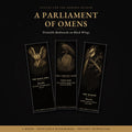 A Parliament of Omens Bookmark | Dark Academia Raven Crow Bookmark | Standard or Magnetic Page Marker