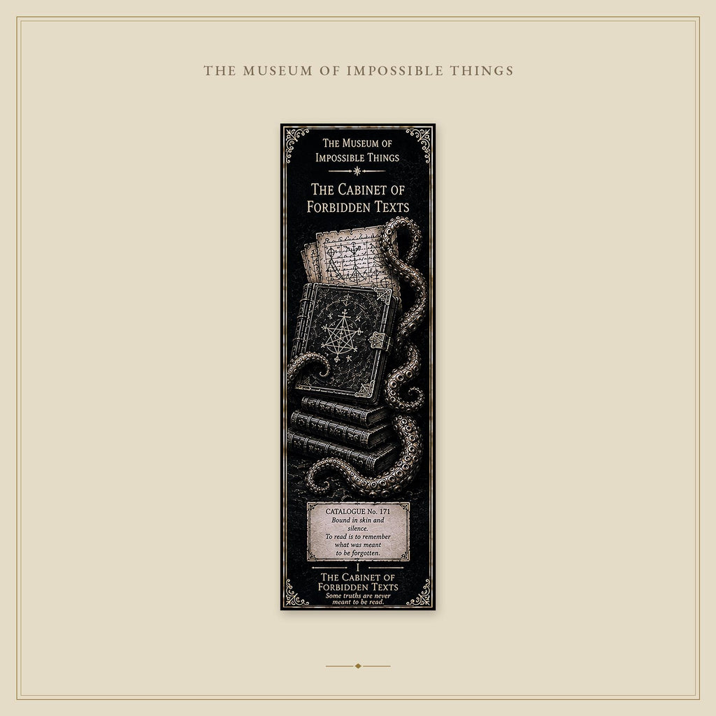 The Forbidden Wing Bookmark | Dark Academia Set of 5 | Standard or Magnetic | Gothic Cabinet of Curiosities