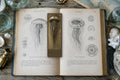 Jellyfish Biomechanical Bookmark, Dark Academia Gothic | Anatomical Art Page Marker | Magnetic or Standard