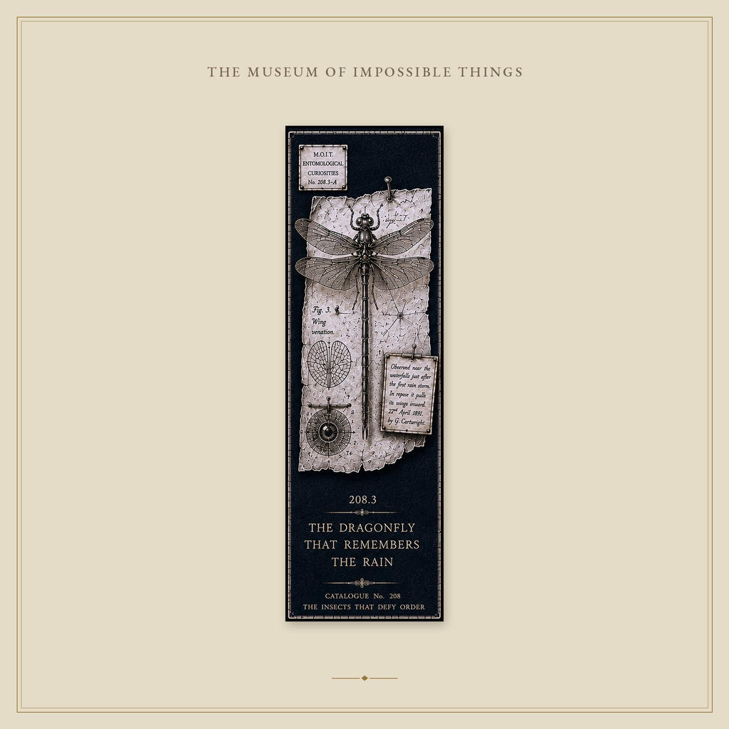 Entomological Curiosities Bookmark | Dark Academia Set of 5 | Standard or Magnetic | Gothic Cabinet of Curiosities
