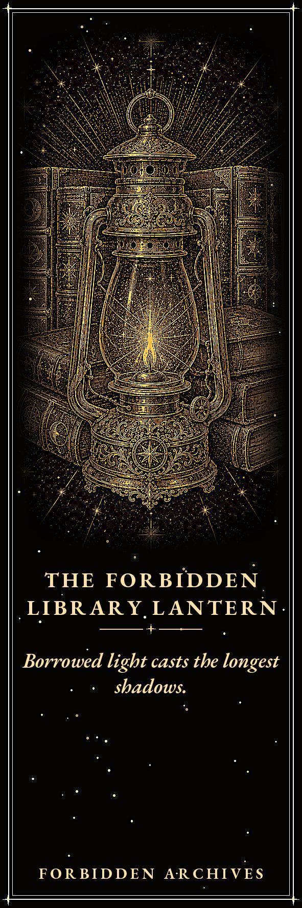 Forbidden Archives Bookmark, Dark Academia Gold Linework | Magnetic Page Marker | Occult Library Designs, Literary Gift