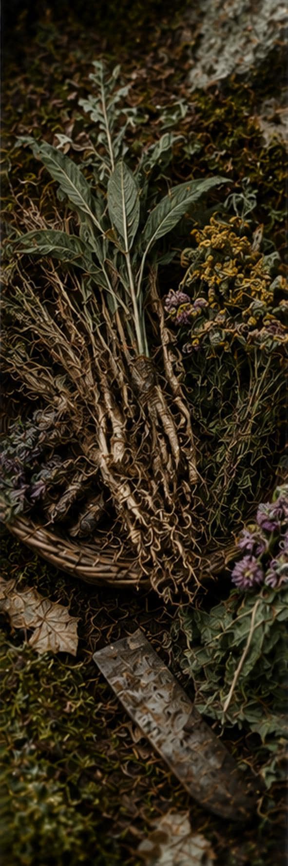 Witchy Botanicals Printable Bookmarks | Goblincore Herb Art, Dark Cottagecore | Dried Herbs Bundle, Forager Gift Set