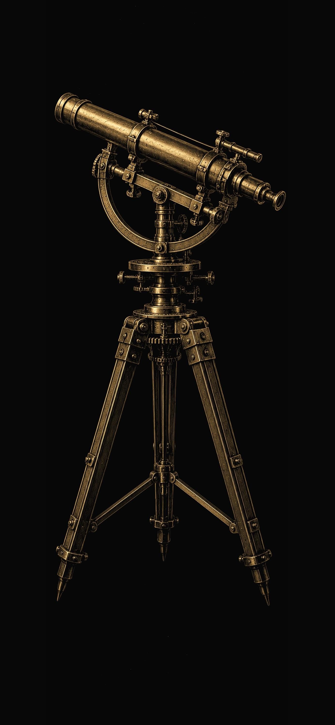 Forgotten Observatory Phone Wallpaper Bundle | Dark Academia Lock Screen | Celestial Art | Gold Black Aesthetic | Digital Download