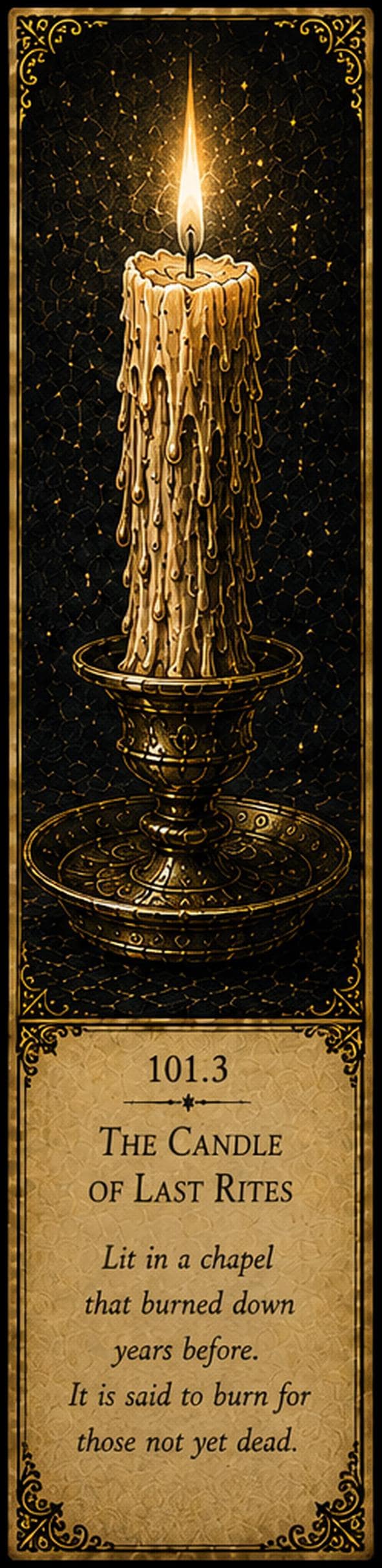 Lights That Refuse to Die, Dark Academia Bookmarks | Gothic Curiosities, Antique Gold | Printable Digital Download