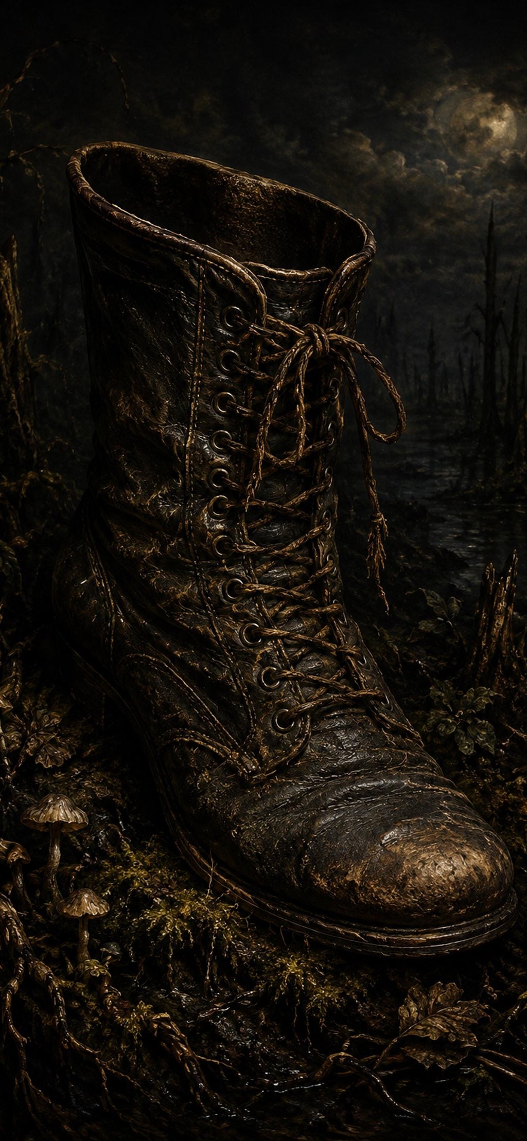 The Bog Keeper Lock Screen Bundle | Dark Goblincore Wallpaper | Moody Bog Aesthetic | Witchy Phone Digital Download Set