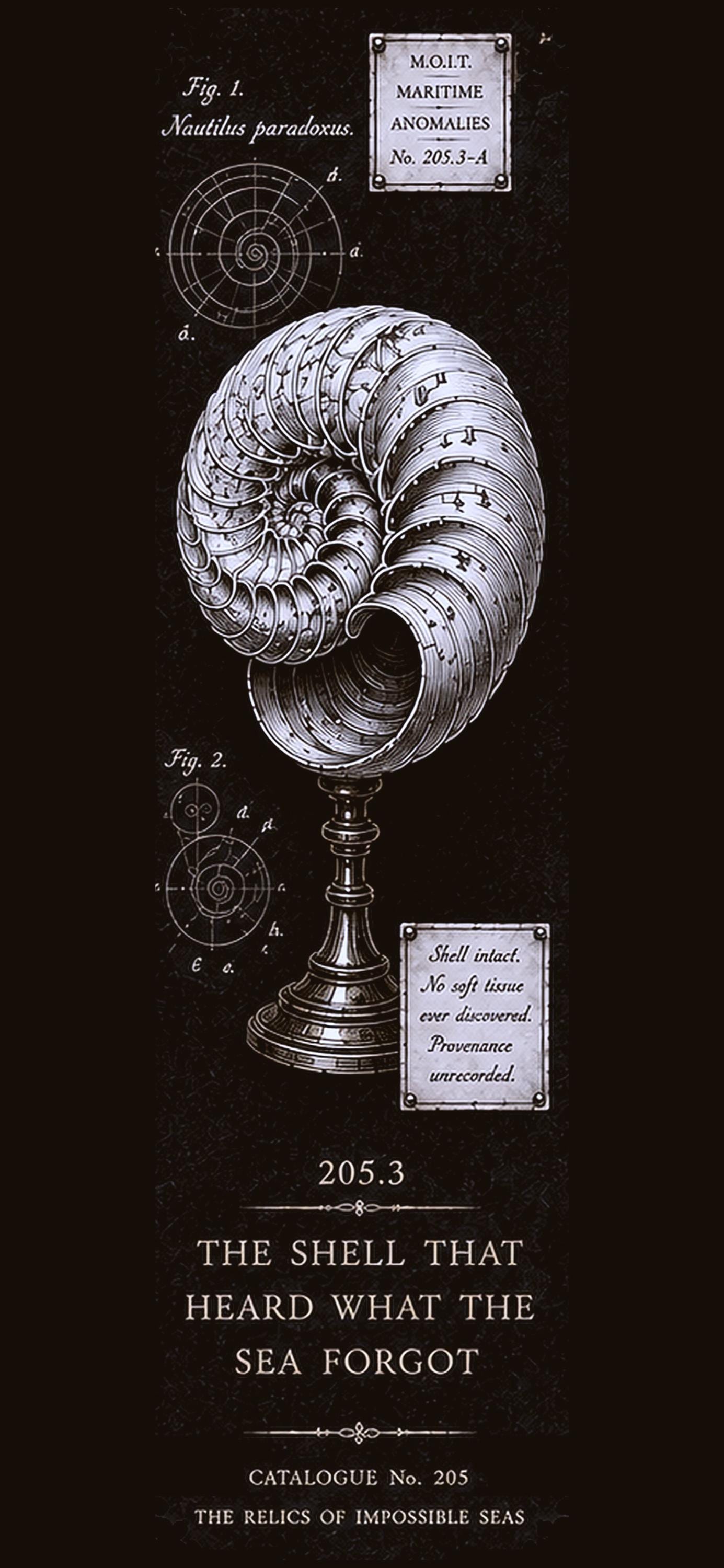 Relics of Impossible Seas Phone Wallpaper | Dark Academia Lock Screen, Occult Sea Designs, Gothic Bundle