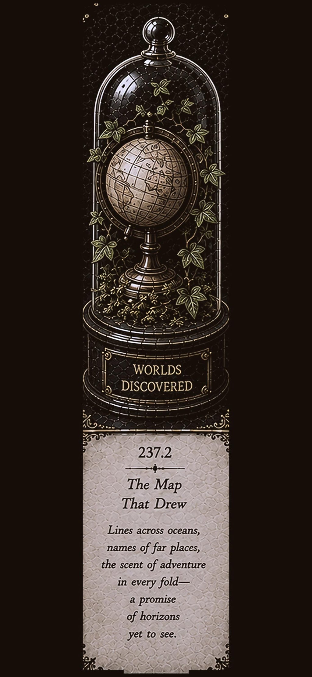 Curiosities Collected Phone Wallpaper Bundle | Dark Academia Lock Screen, Specimen Digital Art, Gold On Black