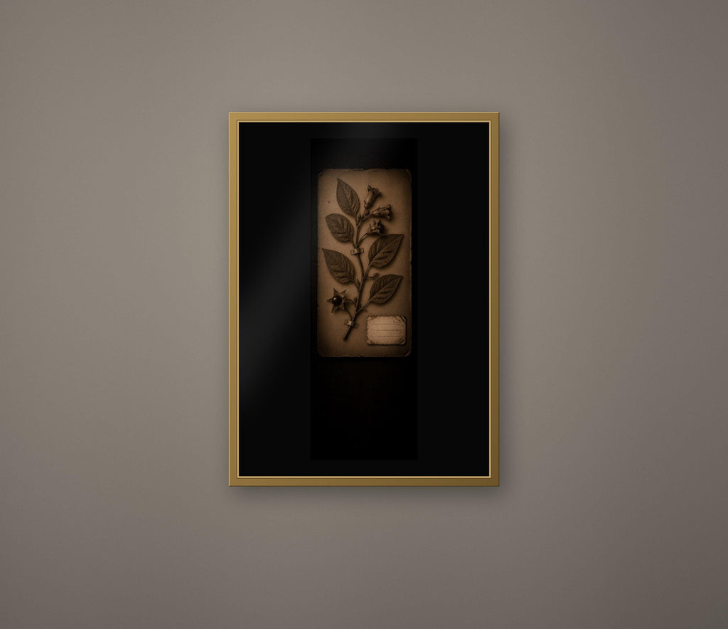 Black Herbarium Prints, Poisoner's Cabinet | Dark Academia Gothic Art | Antique Botanical | Digital Download