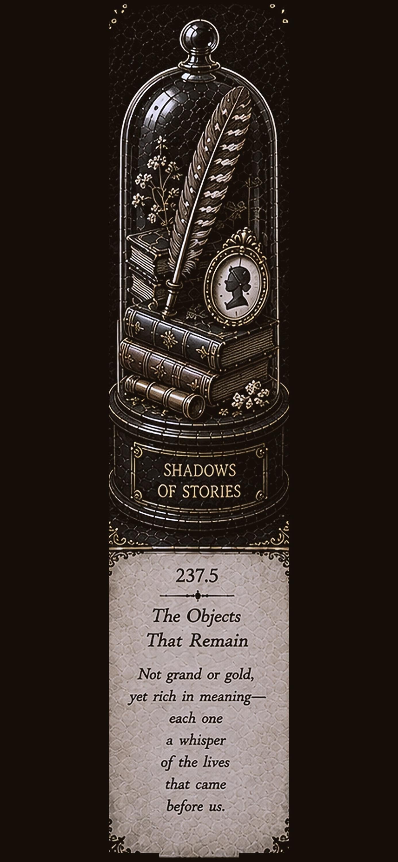 Curiosities Collected Phone Wallpaper Bundle | Dark Academia Lock Screen, Specimen Digital Art, Gold On Black