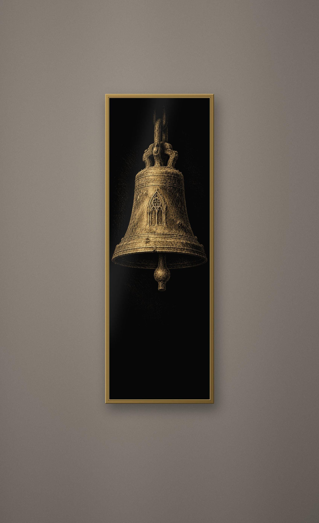 Submerged Chapel, Dark Academia Gothic Angel Prints | Antique Gold Altar Wall Art | Digital Download