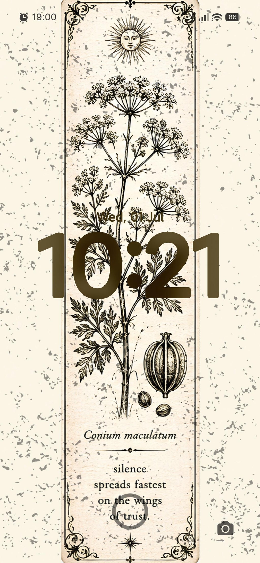 Poison Garden Phone Wallpaper Bundle | Botanical Witchy Digital Download | Dark Academia Lock Screen Set | Toxic Plant Aesthetic