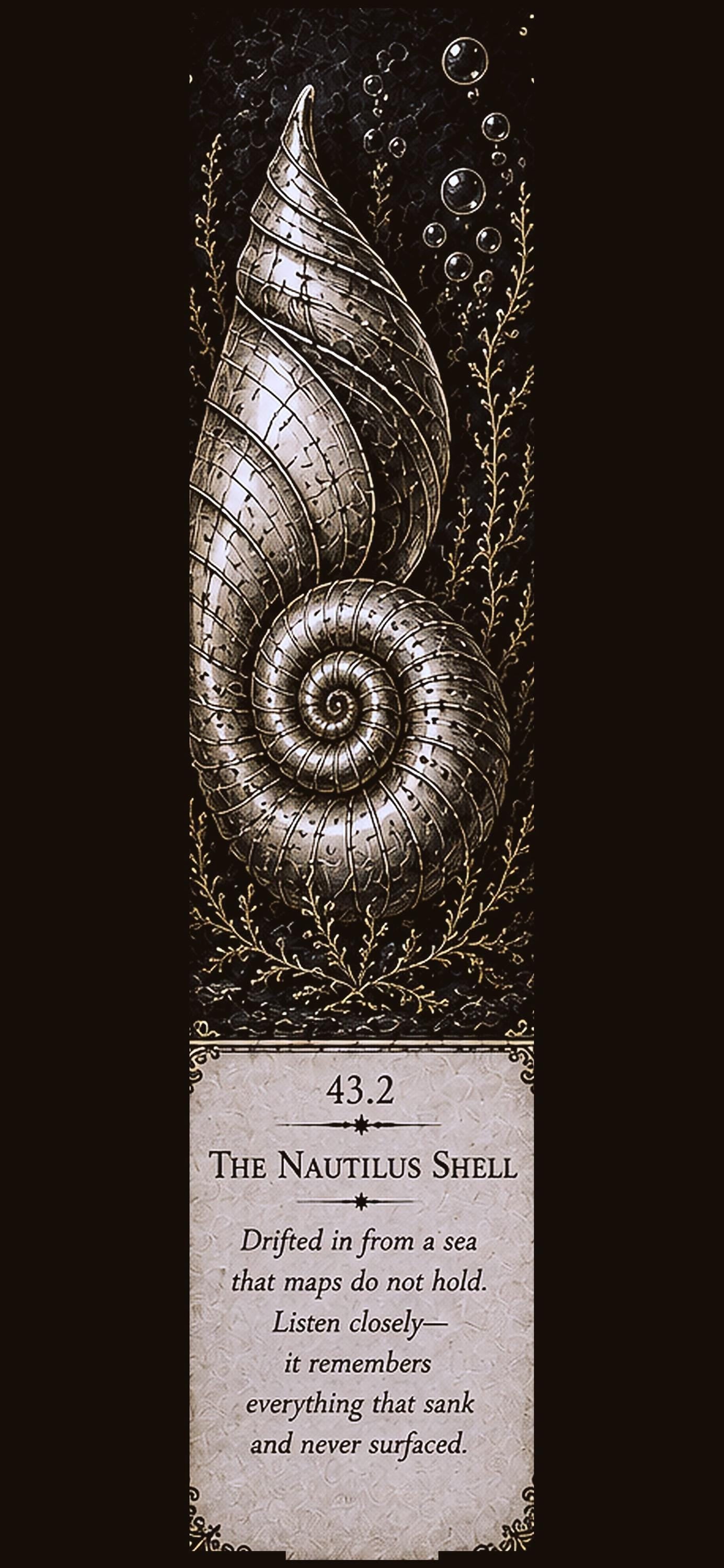 Recovered from Impossible Seas, Phone Wallpaper Bundle | Dark Academia Lock Screen | Nautical Gold on Black | Five Design Set