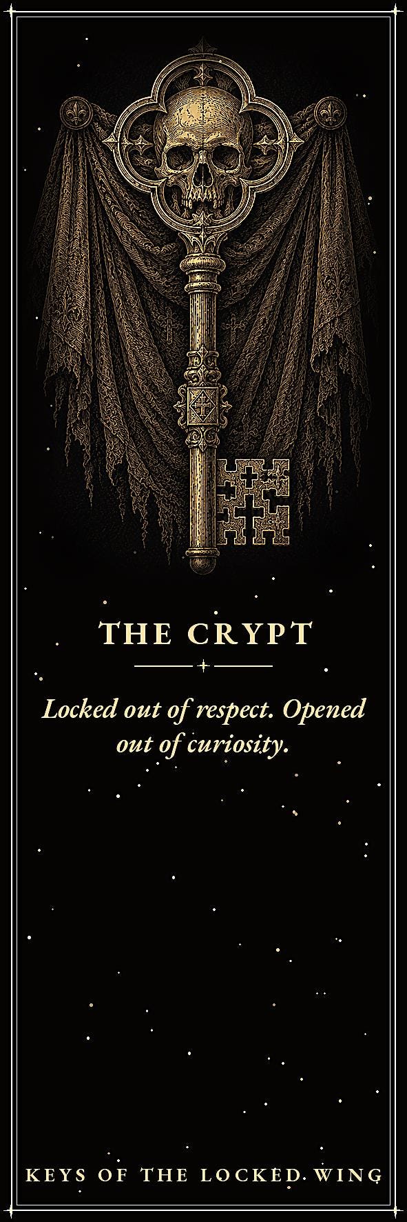 Keys of the Locked Wing Printable Bookmarks | Dark Academia Gothic | Skeleton Key Design | Occult Reader Gift | Digital Download