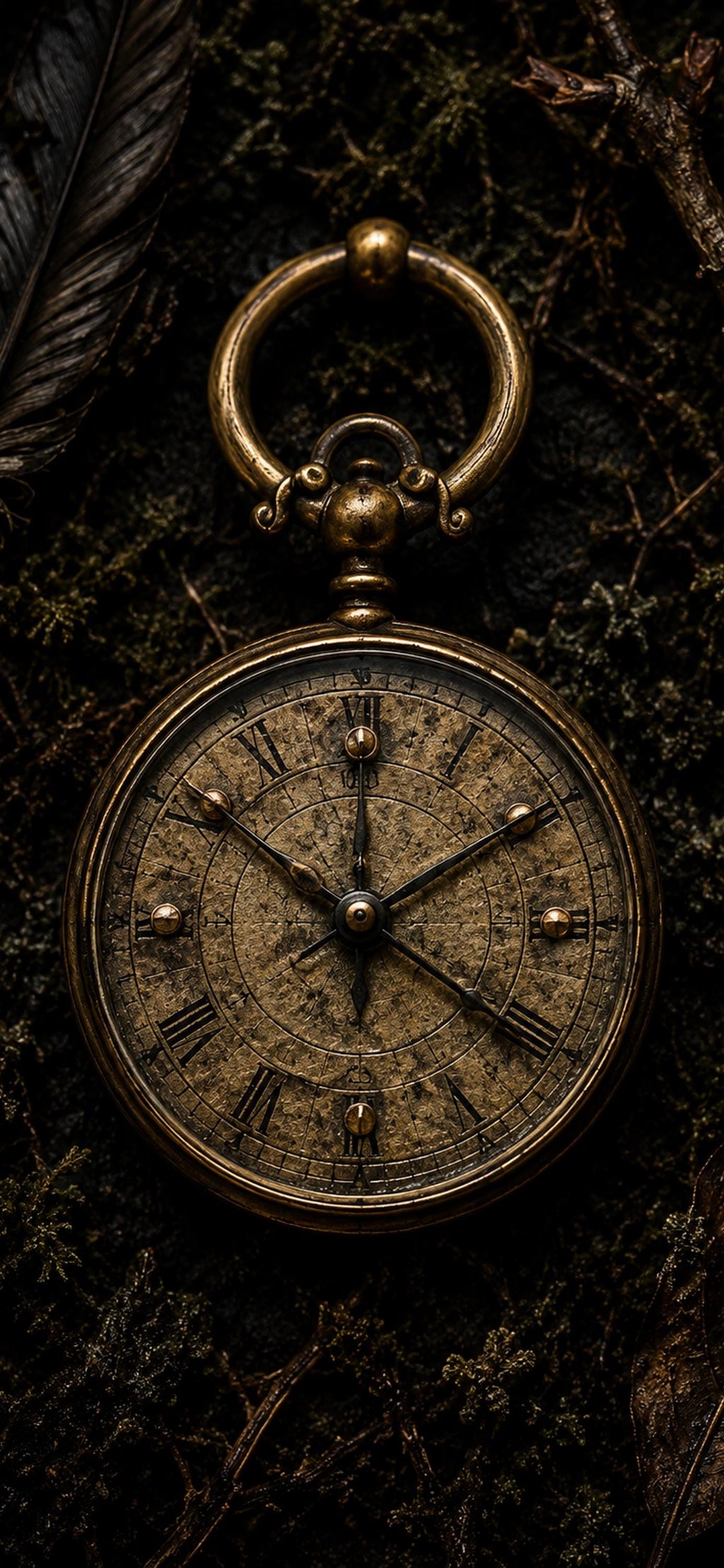 The Crow's Hoard Phone Wallpaper | Dark Goblincore Lock Screen, Shiny Stolen Treasures | Digital Bundle