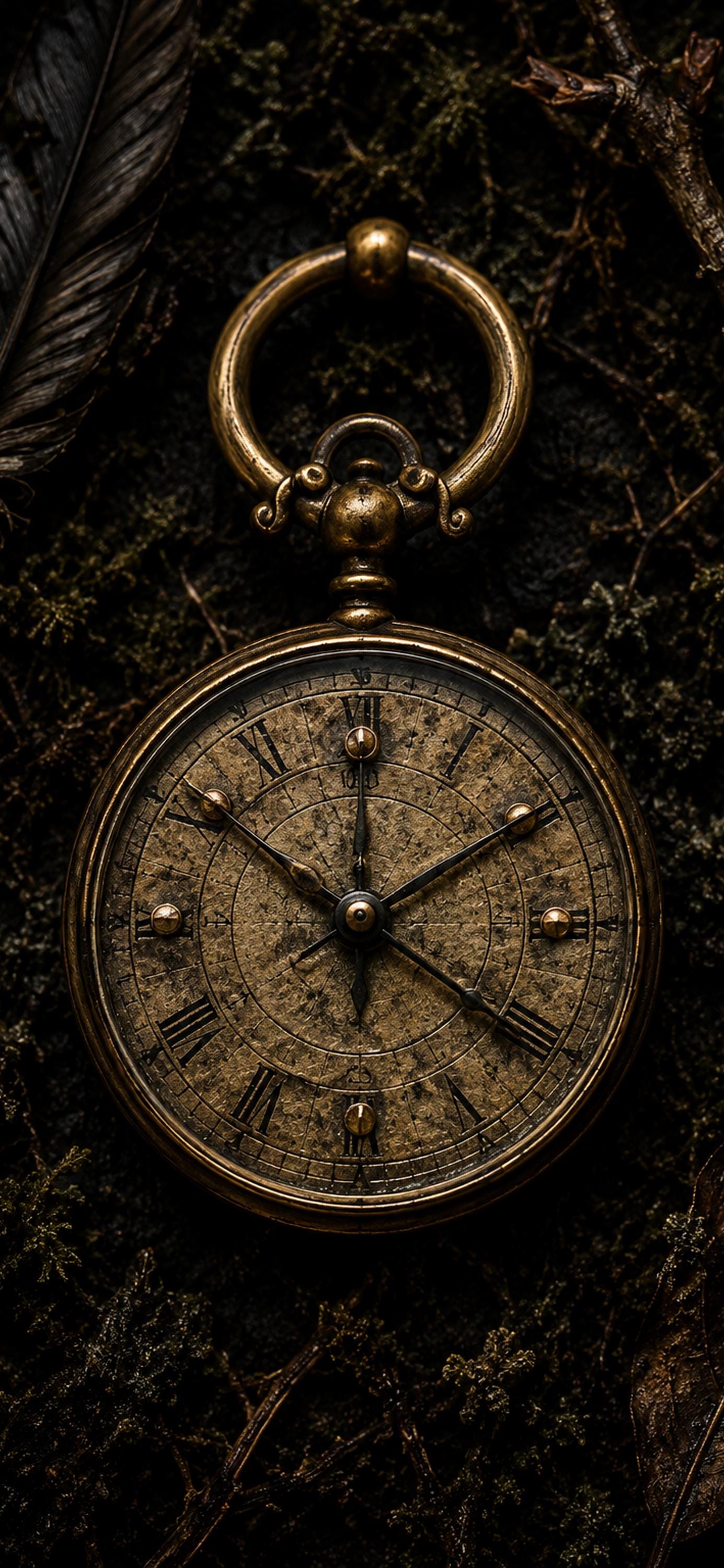 The Crow's Hoard Phone Wallpaper | Dark Goblincore Lock Screen, Shiny Stolen Treasures | Digital Bundle
