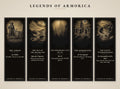 Legends of Armorica Bookmark, Dark Academia Breton Folklore | Magnetic Page Marker | Mythology Gift | Handmade